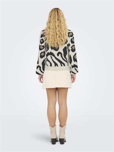 JDYLORRAINE ANIMAL L/S PULLOVER KNT NOOS cement2