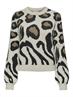 JDYLORRAINE ANIMAL L/S PULLOVER KNT NOOS cement2