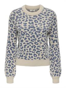 JDYLORRAINE ANIMAL L/S PULLOVER KNT NOOS cement