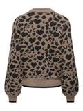 JDYLORRAINE ANIMAL L/S PULLOVER KNT NOOS walnut