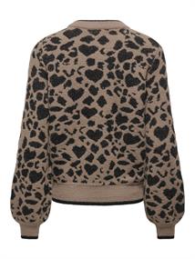 JDYLORRAINE ANIMAL L/S PULLOVER KNT NOOS walnut