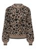 JDYLORRAINE ANIMAL L/S PULLOVER KNT NOOS walnut