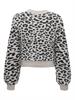 JDYLORRAINE ANIMAL SHORT CARDIGAN KNT cement