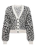 JDYLORRAINE ANIMAL SHORT CARDIGAN KNT cement