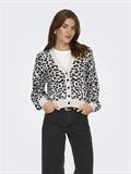 JDYLORRAINE ANIMAL SHORT CARDIGAN KNT cement