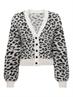 JDYLORRAINE ANIMAL SHORT CARDIGAN KNT cement