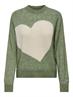 JDYLOVELLA L/S HEART PULLOVER KNT sea spray
