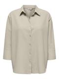 JDYLUCIA 3/4 LINEN SHIRT WVN EXP oatmeal