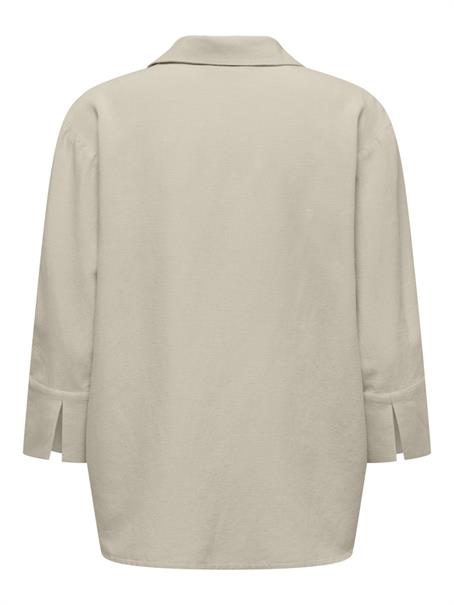 JDYLUCIA 3/4 LINEN SHIRT WVN EXP oatmeal