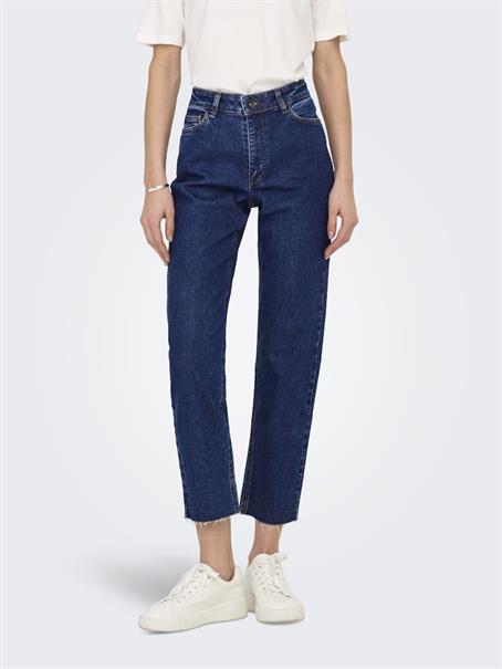 JDYLULLU HWSTRAIGHT ANK JEANS DB NOOS dark blue denim