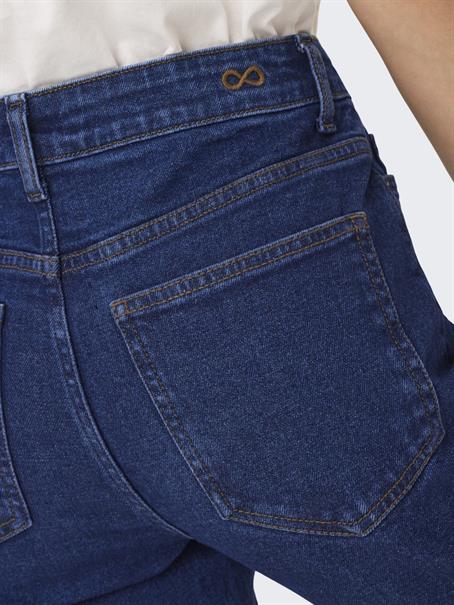 JDYLULLU HWSTRAIGHT ANK JEANS DB NOOS dark blue denim