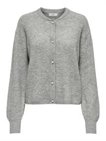 JDYLUMI L/S BUTTON CARDIGA KNT NOOS medium grey melange