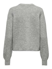 JDYLUMI L/S BUTTON CARDIGA KNT NOOS medium grey melange