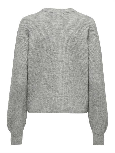 JDYLUMI LIFE L/S BUTTON CARDIGA KNT NOOS medium grey melange