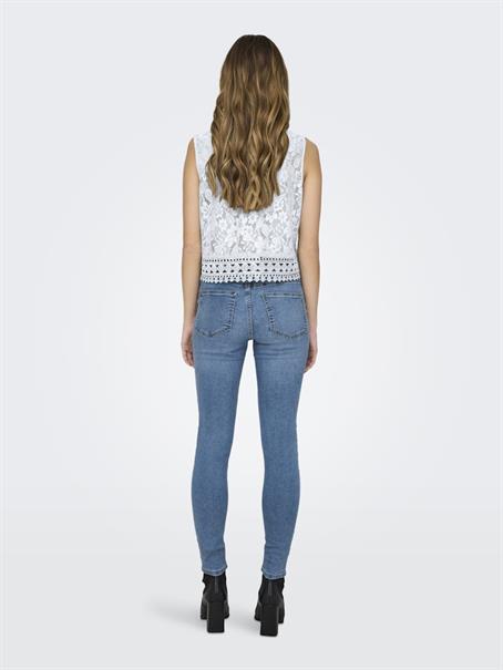 JDYMALOU S/L LACE TOP JRS bright white