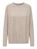 JDYMARCO L/S O-NECK SLIT PULL KNT NOOS beige