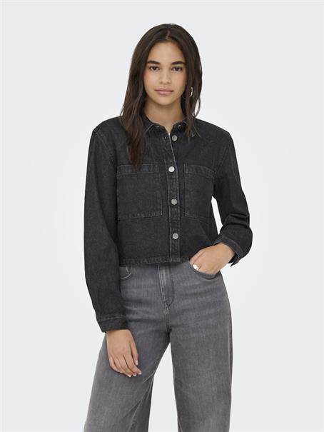 JDYMARLY L/S BOXY SHACKET DNM NOOS black denim