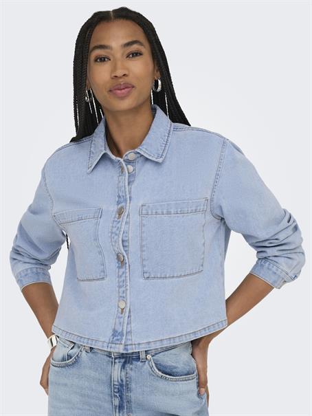 JDYMARLY L/S BOXY SHACKET DNM NOOS light blue denim