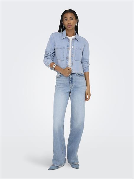 JDYMARLY L/S BOXY SHACKET DNM NOOS light blue denim