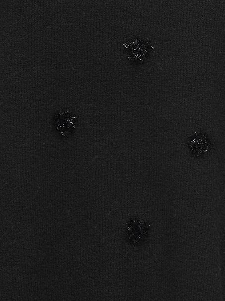 JDYMELEA L/S O-NECK POMPOM PULLOVER KNT black