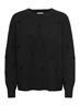 JDYMELEA L/S O-NECK POMPOM PULLOVER KNT black