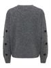JDYMELEA L/S O-NECK POMPOM PULLOVER KNT dark grey melange