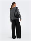 JDYMELEA L/S O-NECK POMPOM PULLOVER KNT dark grey melange