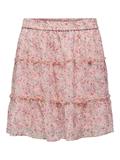 JDYMELLY SKIRT WVN LO peach whip-rose flower