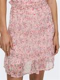 JDYMELLY SKIRT WVN LO peach whip-rose flower