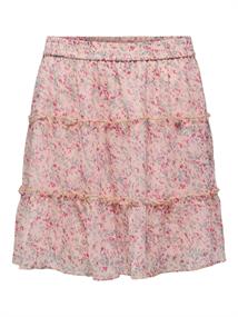 JDYMELLY SKIRT WVN LO peach whip-rose flower