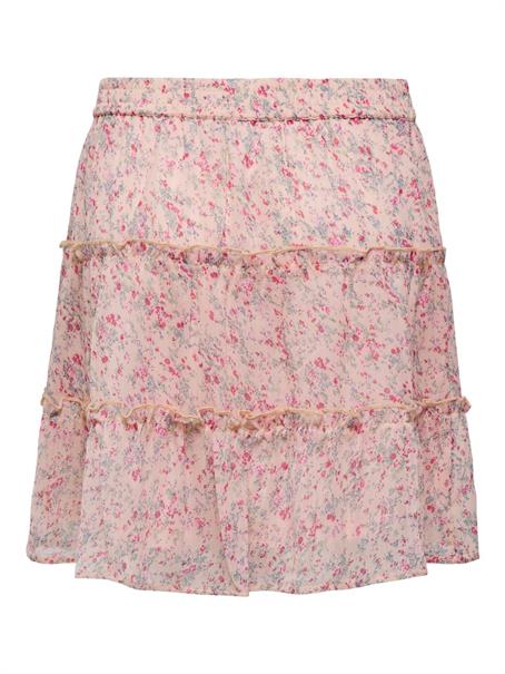 JDYMELLY SKIRT WVN LO peach whip-rose flower