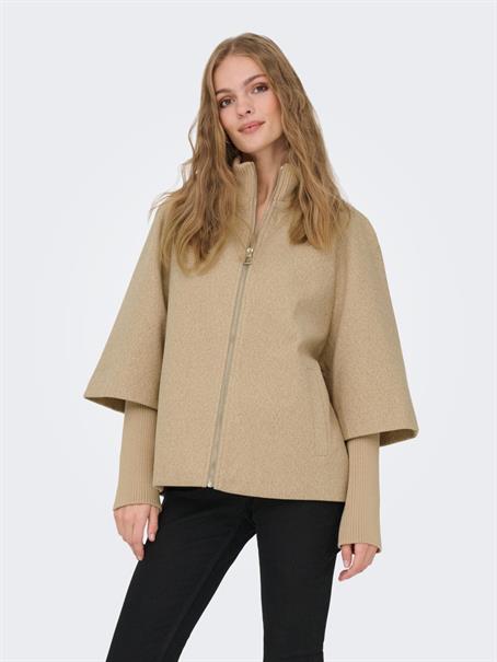 JDYMEMORY RIB SHORT JACKET OTW NOOS camel