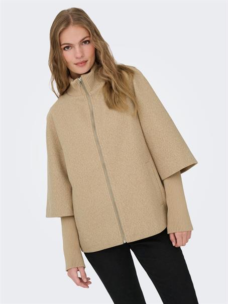JDYMEMORY RIB SHORT JACKET OTW NOOS camel