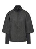 JDYMEMORY RIB SHORT JACKET OTW NOOS dark grey melange