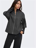 JDYMEMORY RIB SHORT JACKET OTW NOOS dark grey melange