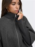 JDYMEMORY RIB SHORT JACKET OTW NOOS dark grey melange