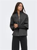 JDYMEMORY RIB SHORT JACKET OTW NOOS dark grey melange