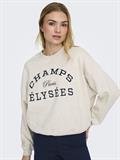 JDYMESA L/S O-NK EMB SWEAT JRS NOOS oatmeal