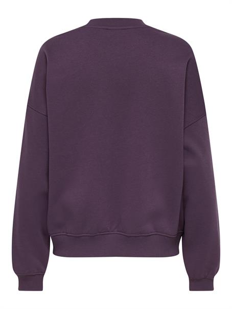 JDYMESA L/S O-NK EMB SWEAT JRS NOOS plum perfect