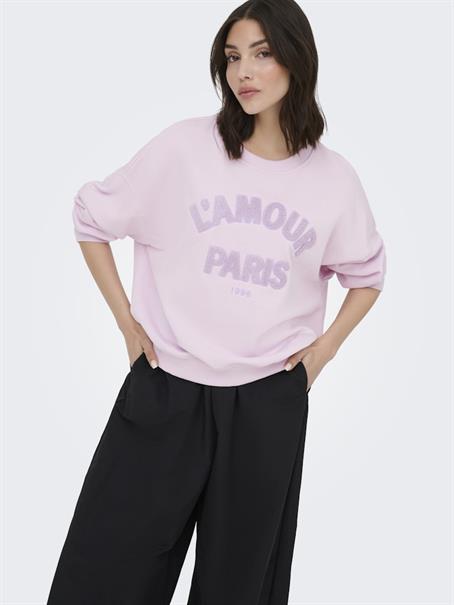 JDYMESA L/S O-NK EMB SWEAT JRS NOOS winsome orchid