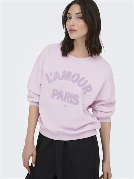 JDYMESA L/S O-NK EMB SWEAT JRS NOOS winsome orchid