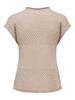 JDYMIA S/S O-NECK SEQUIN PULLOVER KNT plaza taupe