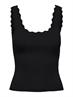 JDYNANNA S/L SCALLOP EDGE TOP KNT NOOS black