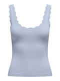 JDYNANNA S/L SCALLOP EDGE TOP KNT NOOS soft chambray