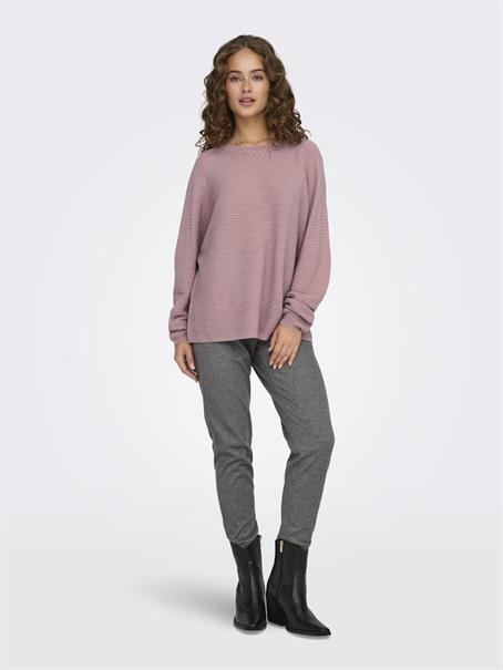 JDYNEW MATHISON L/S ON STRUCTURE PUL KNT woodrose