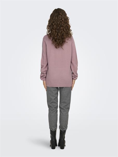 JDYNEW MATHISON L/S ON STRUCTURE PUL KNT woodrose