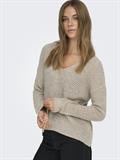 JDYNEW MEGAN L/S PULLOVER KNT NOOS cement