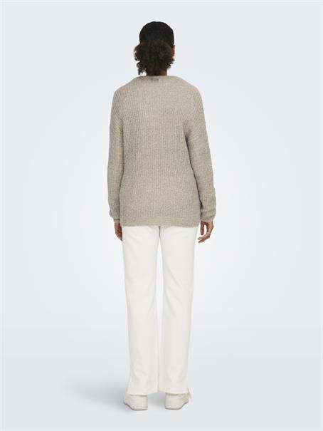 JDYNEW MEGAN L/S PULLOVER KNT NOOS cement
