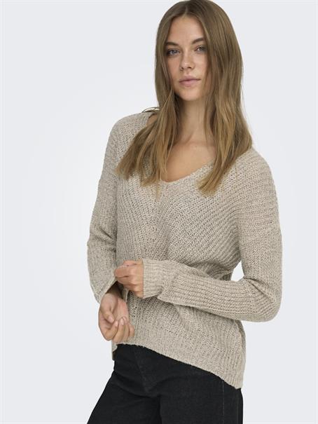 JDYNEW MEGAN L/S PULLOVER KNT NOOS cement