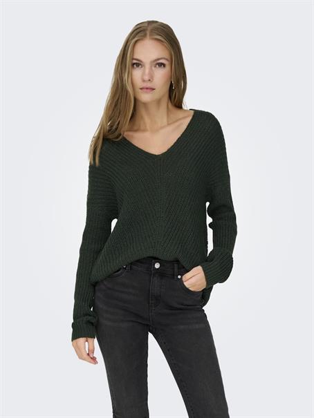 JDYNEW MEGAN L/S PULLOVER KNT NOOS scarab